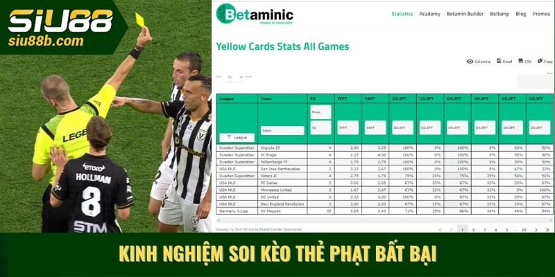 Kinh nghiệm soi kèo thẻ phạt bất bại