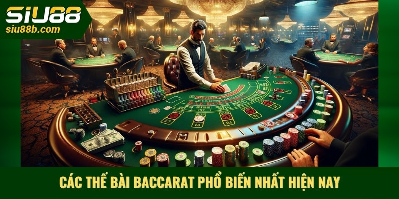 Các thế bài baccarat phổ biến nhất hiện nay